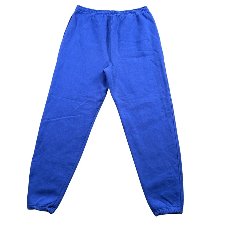 Lands' End Sweatpants Mens M Cobalt Blue Vintage Joggers Athletic Streetwear